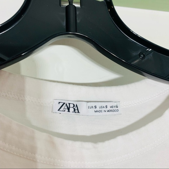 Zara patience and other virtues short sleeve cropped length T-shirt small - Picture 5 of 5